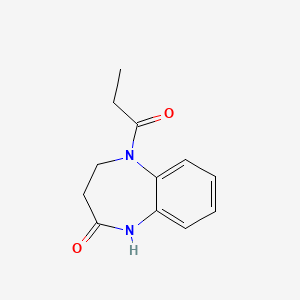 4,5-Dihydro-5-propionyl-1H-1,5-benzodiazepin-2(3H)-one