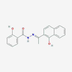 2-hydroxy-N'-[(1E)-1-(1-hydroxynaphthalen-2-yl)ethylidene]benzohydrazide