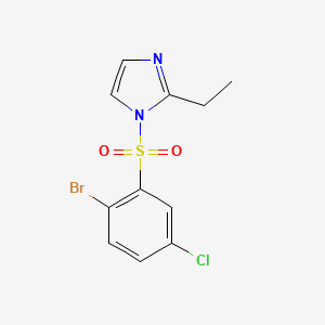 1-[(2-bromo-5-chlorophenyl)sulfonyl]-2-ethyl-1H-imidazole