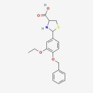 2-[4-(Benzyloxy)-3-ethoxyphenyl]-1,3-thiazolidine-4-carboxylic acid