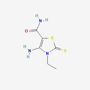 2,3-Dihydro-4-amino-3-ethyl-2-thioxo-5-thiazolecarboxamide hydrate