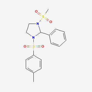 1-[(4-Methylphenyl)sulfonyl]-3-(methylsulfonyl)-2-phenylimidazolidine