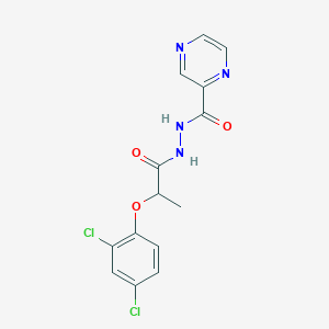 N'-[2-(2,4-dichlorophenoxy)propanoyl]pyrazine-2-carbohydrazide