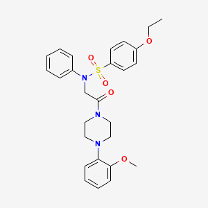 4-ethoxy-N-{2-[4-(2-methoxyphenyl)piperazin-1-yl]-2-oxoethyl}-N-phenylbenzenesulfonamide