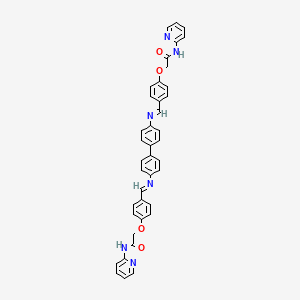 2,2'-{biphenyl-4,4'-diylbis[nitrilo(E)methylylidenebenzene-4,1-diyloxy]}bis[N-(pyridin-2-yl)acetamide]