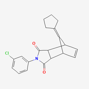 2-(3-chlorophenyl)-8-cyclopentylidene-3a,4,7,7a-tetrahydro-1H-4,7-methanoisoindole-1,3(2H)-dione