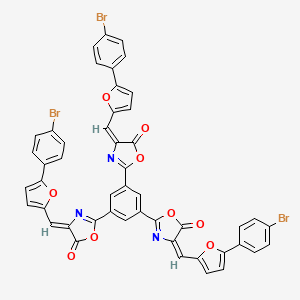 (4E,4'Z,4''E)-2,2',2''-benzene-1,3,5-triyltris[4-{[5-(4-bromophenyl)furan-2-yl]methylidene}-1,3-oxazol-5(4H)-one]