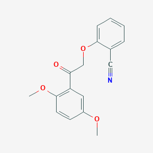 2-[2-(2,5-Dimethoxyphenyl)-2-oxoethoxy]benzonitrile