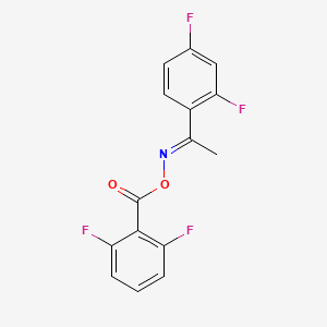 (2,6-difluorophenyl)({[(1E)-1-(2,4-difluorophenyl)ethylidene]amino}oxy)methanone