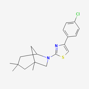 6-[4-(4-Chlorophenyl)-1,3-thiazol-2-yl]-1,3,3-trimethyl-6-azabicyclo[3.2.1]octane