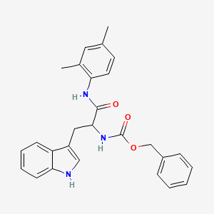 molecular formula C27H27N3O3 B11105035 Nalpha-[(benzyloxy)carbonyl]-N-(2,4-dimethylphenyl)tryptophanamide 