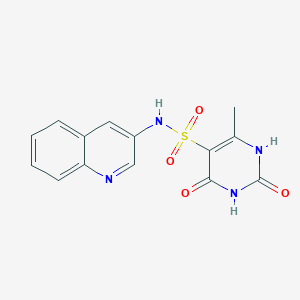 6-methyl-2,4-dioxo-N-(quinolin-3-yl)-1,2,3,4-tetrahydropyrimidine-5-sulfonamide