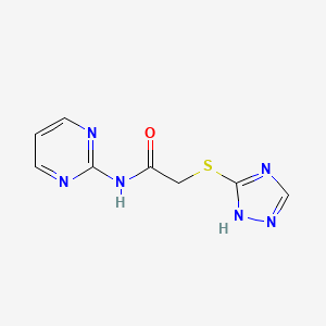 N-(pyrimidin-2-yl)-2-(1H-1,2,4-triazol-5-ylsulfanyl)acetamide