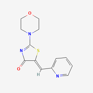 (5Z)-2-(morpholin-4-yl)-5-(pyridin-2-ylmethylidene)-1,3-thiazol-4(5H)-one