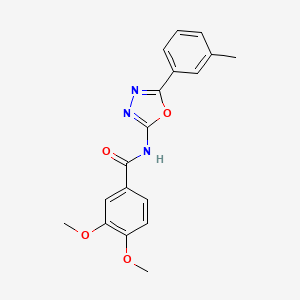 3,4-dimethoxy-N-[5-(3-methylphenyl)-1,3,4-oxadiazol-2-yl]benzamide