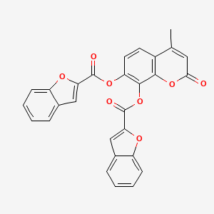 4-methyl-2-oxo-2H-chromene-7,8-diyl bis(1-benzofuran-2-carboxylate)