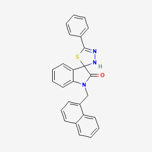 1-(1-naphthylmethyl)-5'-phenyl-3'H-spiro[indole-3,2'-[1,3,4]thiadiazol]-2(1H)-one