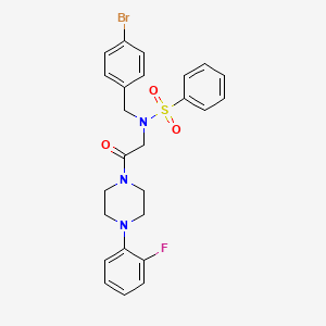 N-(4-bromobenzyl)-N-{2-[4-(2-fluorophenyl)piperazin-1-yl]-2-oxoethyl}benzenesulfonamide