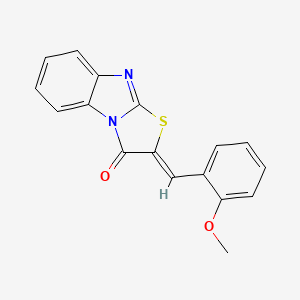 Thiazolo[3.2-a]benzimidazol-3(2H)-one, 2-(2-methoxybenzylideno)-