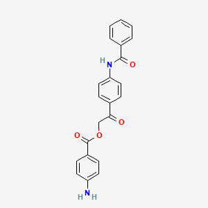 [2-(4-benzamidophenyl)-2-oxoethyl] 4-aminobenzoate