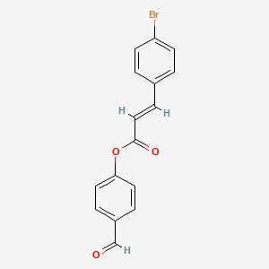 4-formylphenyl (2E)-3-(4-bromophenyl)prop-2-enoate