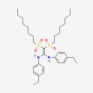 N,N'-bis(4-ethylphenyl)-2,2-bis(octylsulfonyl)ethene-1,1-diamine