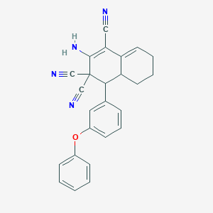 2-amino-4-(3-phenoxyphenyl)-4a,5,6,7-tetrahydronaphthalene-1,3,3(4H)-tricarbonitrile