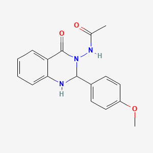 N-[2-(4-methoxyphenyl)-4-oxo-1,4-dihydroquinazolin-3(2H)-yl]acetamide