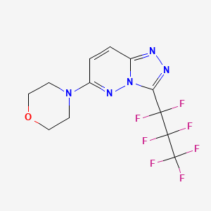 3-(Heptafluoropropyl)-6-(morpholin-4-yl)[1,2,4]triazolo[4,3-b]pyridazine