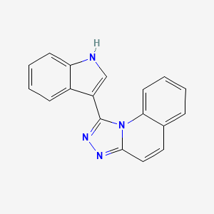 1-(1H-indol-3-yl)[1,2,4]triazolo[4,3-a]quinoline