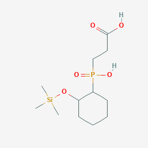 3-(Hydroxy{2-[(trimethylsilyl)oxy]cyclohexyl}phosphoryl)propanoic acid