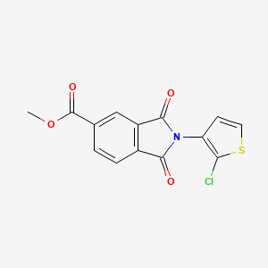 methyl 2-(2-chlorothiophen-3-yl)-1,3-dioxo-2,3-dihydro-1H-isoindole-5-carboxylate