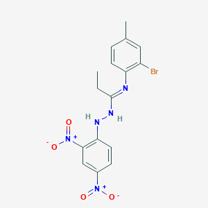 (1E)-N-(2-bromo-4-methylphenyl)-N'-(2,4-dinitrophenyl)propanehydrazonamide