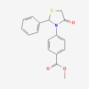 Methyl 4-(4-oxo-2-phenyl-1,3-thiazolidin-3-yl)benzoate