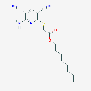 Octyl [(6-amino-3,5-dicyanopyridin-2-yl)sulfanyl]acetate