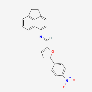 N-{(E)-[5-(4-nitrophenyl)furan-2-yl]methylidene}-1,2-dihydroacenaphthylen-5-amine