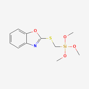 2-{[(Trimethoxysilyl)methyl]sulfanyl}-1,3-benzoxazole