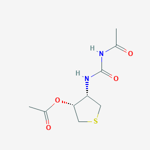 (3R,4S)-4-[(acetylcarbamoyl)amino]tetrahydrothiophen-3-yl acetate