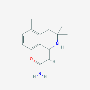 (2E)-2-(3,3,5-trimethyl-3,4-dihydroisoquinolin-1(2H)-ylidene)ethanamide