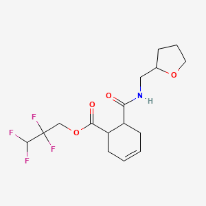 2,2,3,3-Tetrafluoropropyl 6-[(tetrahydrofuran-2-ylmethyl)carbamoyl]cyclohex-3-ene-1-carboxylate