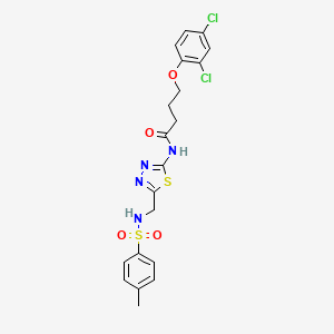 4-(2,4-dichlorophenoxy)-N-[5-({[(4-methylphenyl)sulfonyl]amino}methyl)-1,3,4-thiadiazol-2-yl]butanamide