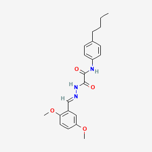 N-(4-butylphenyl)-2-[(2E)-2-(2,5-dimethoxybenzylidene)hydrazinyl]-2-oxoacetamide