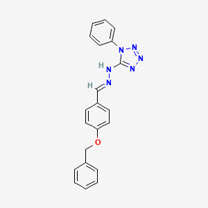 5-{(2E)-2-[4-(benzyloxy)benzylidene]hydrazinyl}-1-phenyl-1H-tetrazole