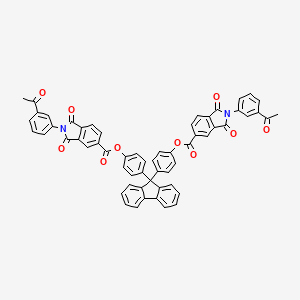 9H-fluorene-9,9-diyldibenzene-4,1-diyl bis[2-(3-acetylphenyl)-1,3-dioxo-2,3-dihydro-1H-isoindole-5-carboxylate]