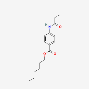 Hexyl 4-(butanoylamino)benzoate