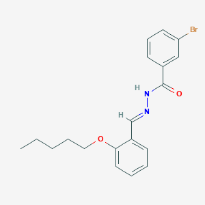 3-Bromo-N'-[(E)-[2-(pentyloxy)phenyl]methylidene]benzohydrazide