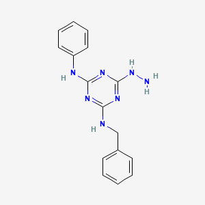 1,3,5-Triazine-2-hydrazine, 4-benzylamino-6-phenylamino-