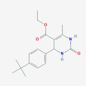 molecular formula C18H24N2O3 B11105605 Ethyl 4-(4-tert-butylphenyl)-6-methyl-2-oxo-1,2,3,4-tetrahydropyrimidine-5-carboxylate 