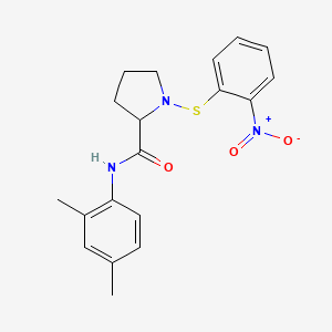 N-(2,4-dimethylphenyl)-1-[(2-nitrophenyl)sulfanyl]prolinamide