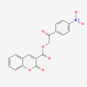 2-(4-nitrophenyl)-2-oxoethyl 2-oxo-2H-chromene-3-carboxylate